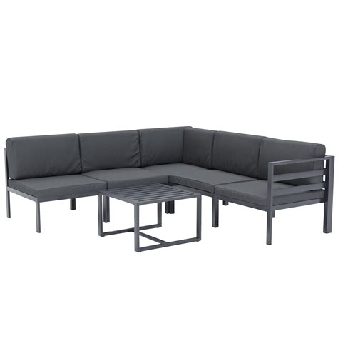 Lounge SAMBIA 6 Piece Anthracite Online Shop Gonser Sicher