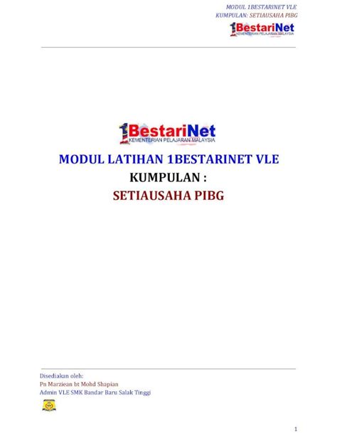 Pdf Modul Latihan Bestarinet Vle Su Pibg Dokumen Tips