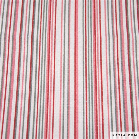 Spring Stripes Print Recycled Canvas Fabric Katia