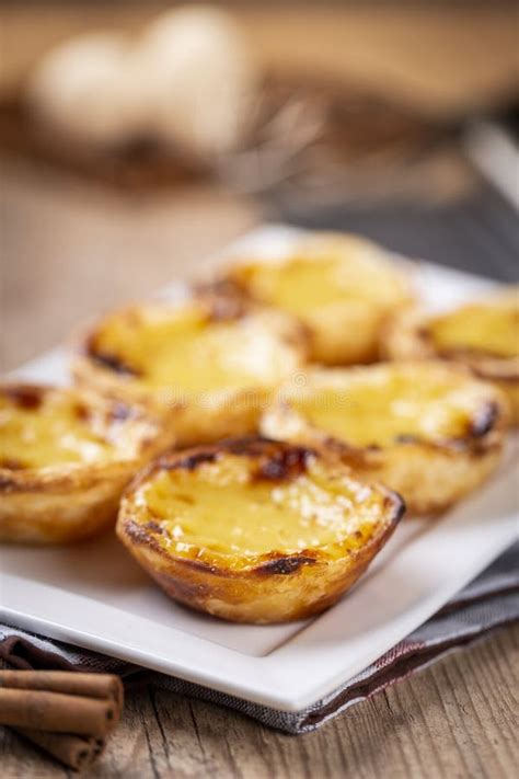 Typical Portuguese Custard Pies Pastel De Nata Or Pastel De Belem