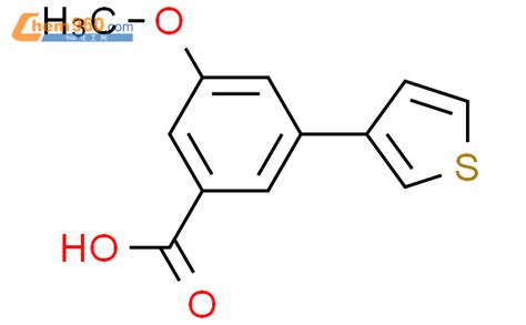 1261969 21 4 3 甲氧基 5 噻吩 3 基 苯甲酸化学式结构式分子式mol 960化工网