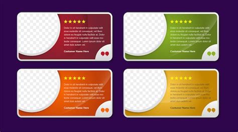 Premium Vector Customer Feedback Testimonial Template Vector With