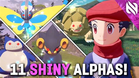 Shiny ALPHA Pokemon Hunting MASTER 11 Shiny Alpha Pokémon Legends