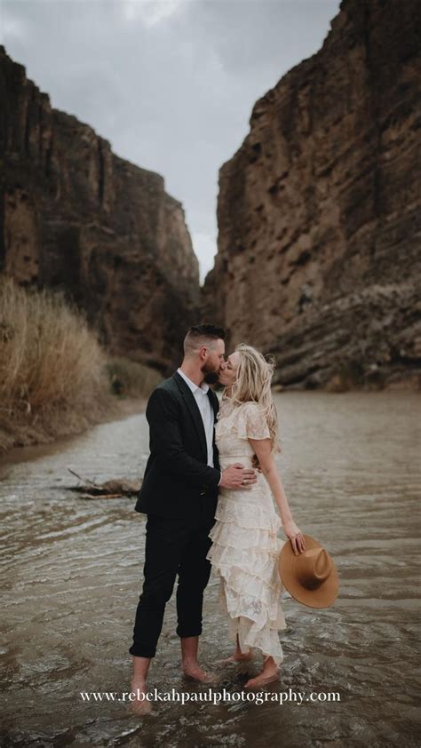 Adventure Engagement Session Big Bend Santa Elena Canyon Texas