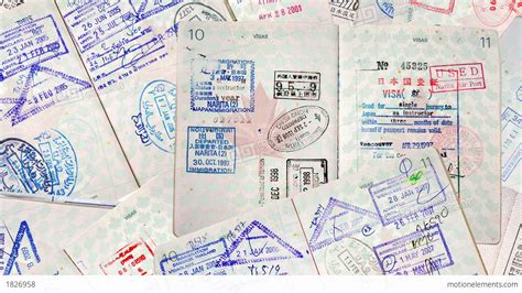 Passport Stamps Stock Animation | 1826958