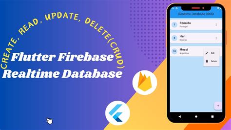 Flutter Firebase Realtime Database Crud Flutter Firebase Crud Youtube