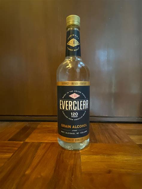 Everclear Grain Alcohol Proof Food Drinks Other Food Drinks On