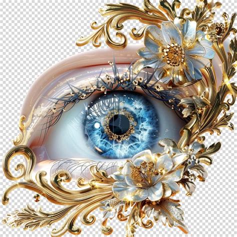 eye isolated  transparent background premium ai generated psd