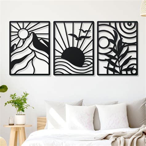 Amazon Zzbakress Large Black Metal Wall Decoration Modern Black