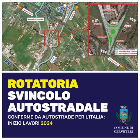 Gubetti Rotatoria Allo Svincolo Autostradale Di Cerveteri Autostrade