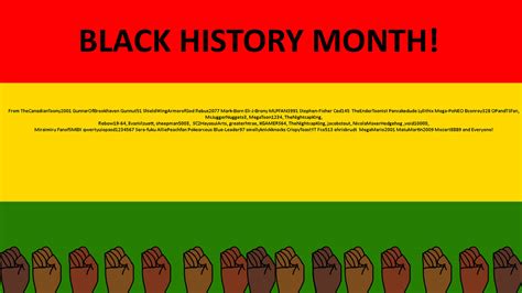 Black History Month 2024! by Reesecandy2003 on DeviantArt