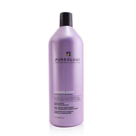 Pureology Hydrate Sheer Shampoo For Fine Dry Color Treated Hair 1000ml338oz 884486437181