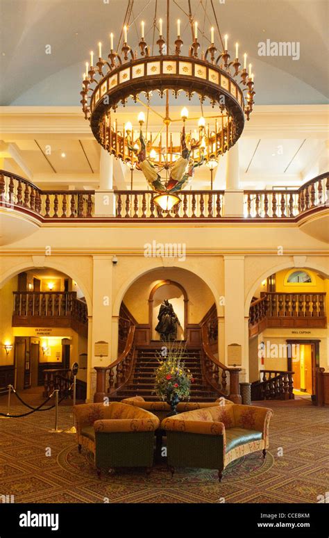 Lobby Of The Fairmont Hotel Chateau Lake Louise 1911 Lake Louise