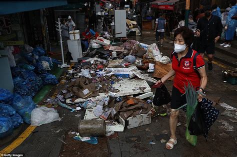 Seoul Is Hit By Heaviest Rainfall In 80 Years Leaving At Least Eight