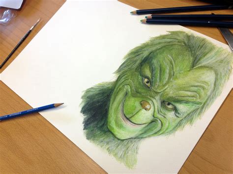 Pencil Drawing of the Grinch by AtomiccircuS on DeviantArt