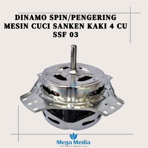 Dinamo Spin Motor Pengering Mesin Cuci Sanken Kaki W Ssf