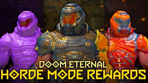 Doom Eternal All Horde Mode Skin Rewards Youtube