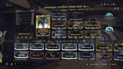 Warframe Hydroid Prime Build For Farming Steel Path Farming Build