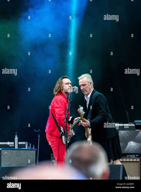 Scarborough Uk 11th June 2022 Crowded House Guitarist Liam Finn