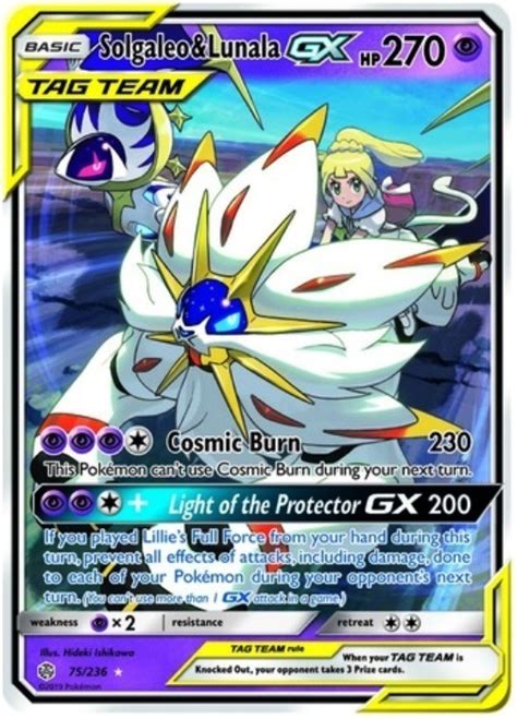 Carta Pokemon Gx União De Aliados Solgaleo Lunala 20 Gx Mercado Livre