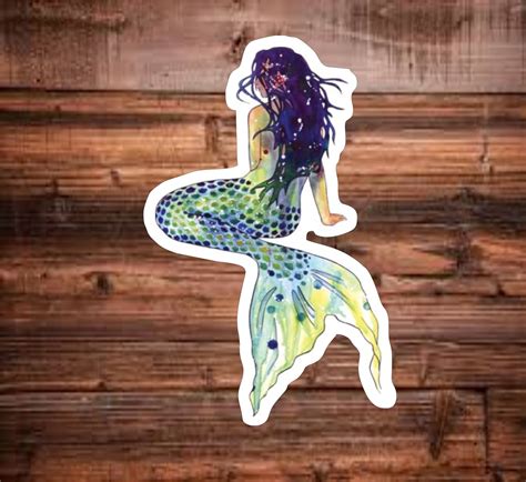 Mermaid Vinyl Decal Sticker Etsy