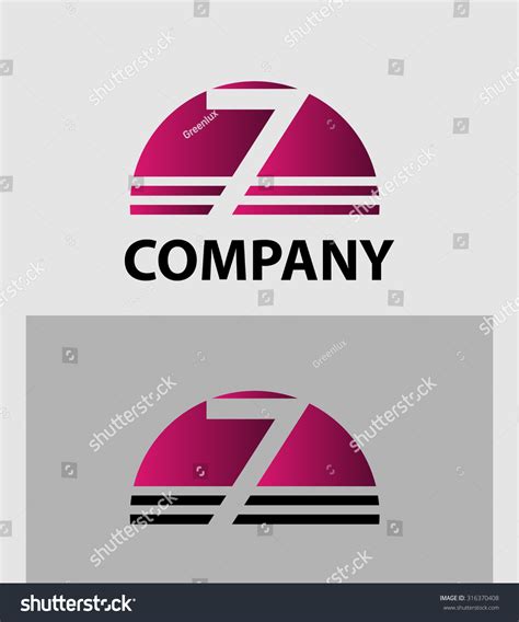 Number 7 Logo Vector Logotype Design Stock Vector (Royalty Free ...