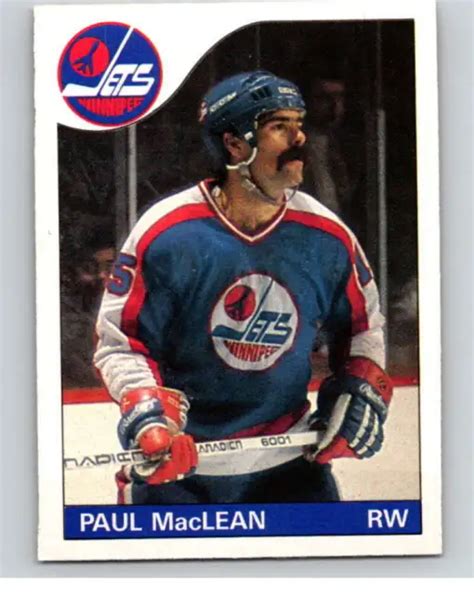 1985 86 O Pee Chee 145 Paul Maclean Winnipeg Jets V56674 Eur 103