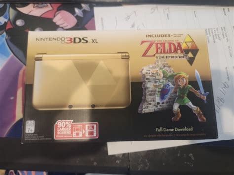 Nintendo 3ds Xl The Legend Of Zelda A Link Between Worlds Limited Edition Gold 9784549678098 Ebay