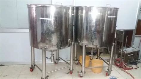 Stainless Steel Storage Material Chemicals Double Jacketed Mixing SS