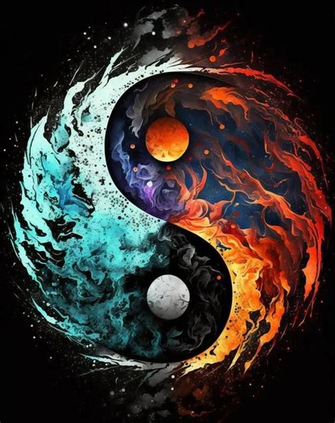 Cheap Ying Yang Diamond Painting Tai Chi Cherry Blossom Landscapes 5D