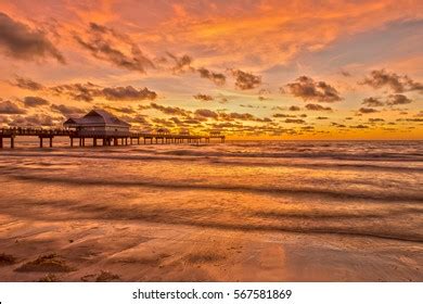 Sunset Clearwater Beach Florida Stock Photo 567581869 | Shutterstock