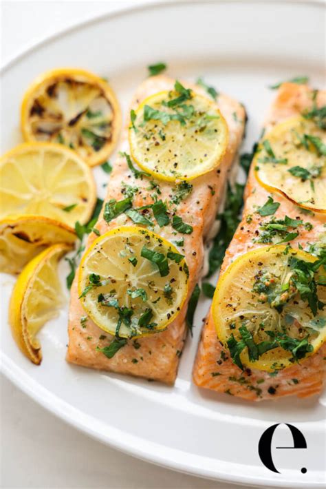 Easy Baked Lemon Garlic Salmon Recipe | Elizabeth Rider