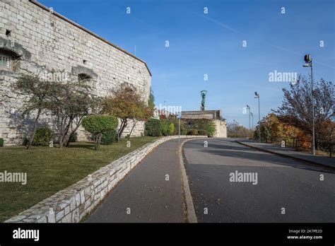 Citadella Citadel And Liberty Statue At Gellert Hill Budapest