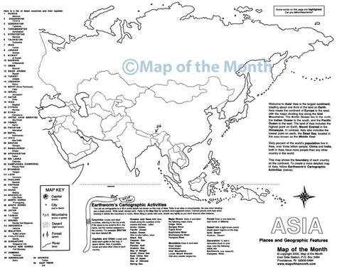 Asia Map - Maps for the Classroom