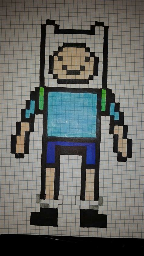 Finn El Humano Pixel Art Pixel Art Characters Anime Pixel Art Pixel Art