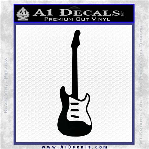 Fender Stratocaster Style Guitar Decal Sticker Vzl A1 Decals