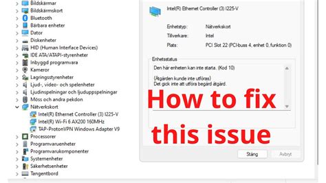 Intel Ethernet Controller I225 V Not Working On Gigabyte Motherboard