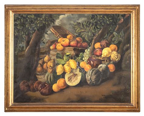 Dipinto Paesaggio E Frutti Di Luigi Surdi Babuino Casa D Aste