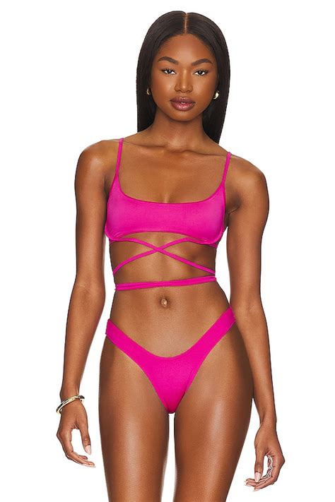 Monica Hansen Beachwear Money Maker Underwire Tube Bikini Top In Azalea