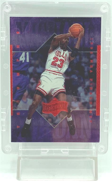 Vintage 1999 Upper Deck Athlete Of The Century Michael Jordan Card 66