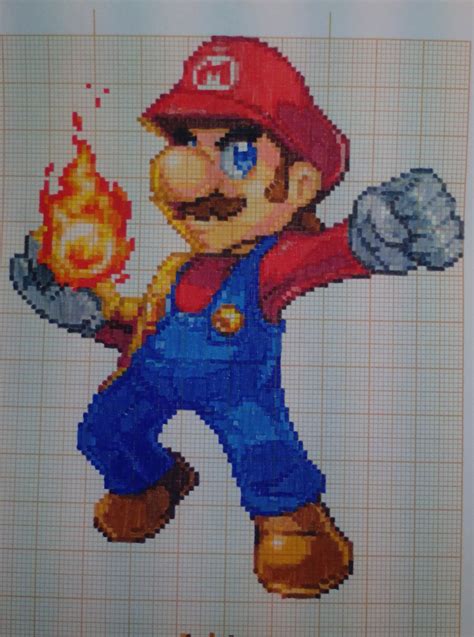 Pixel art Super smash bros: Mario by PaintPixelArt on DeviantArt