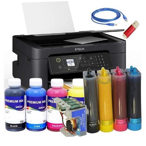 Impresora De Oficina Hogar A4 Epson WF 2810 Con CISS Lleno E Instalado