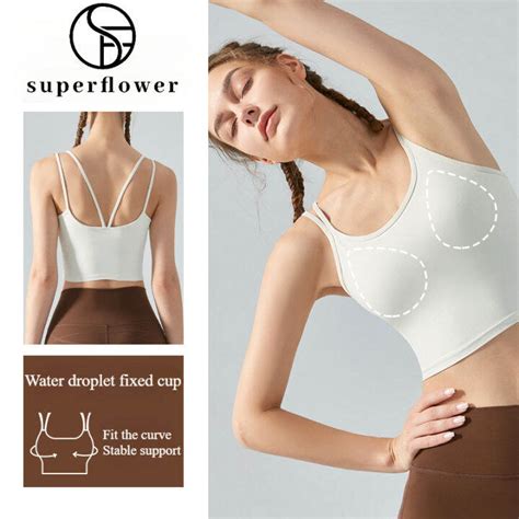 SUPERFLOWER Women S Dual Slim Shoulder Yoga Camisole Top Sports Vest