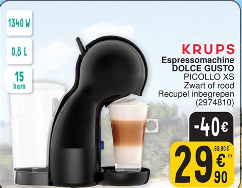 KRUPS Espressomachine DOLCE GUSTO PICOLLO XS Promotie Bij Cora