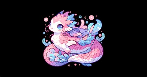 Koi Dragon Cute Kawaii Mythological Creature Koi Dragon Asia