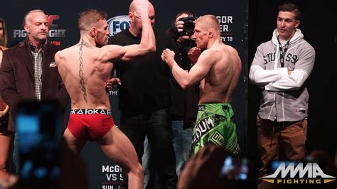 Ufc Fight Night Weigh Ins Conor Mcgregor Vs Dennis Siver Youtube