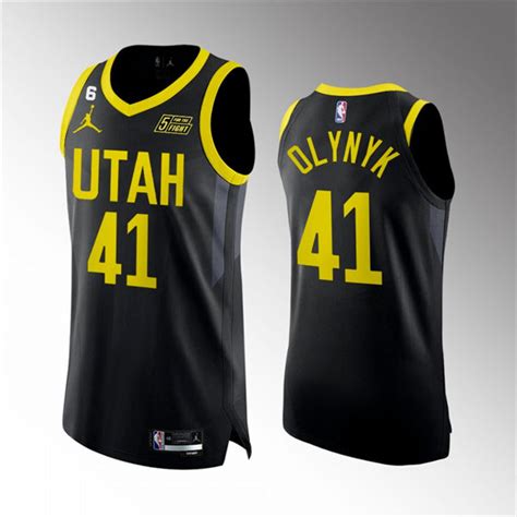 Mens Utah Jazz Kelly Olynyk Black Statement Edition Jersey