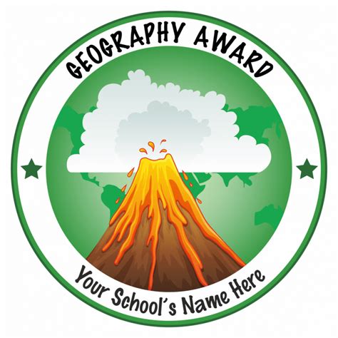 Super Sized Geography Award Stickers For Teachers