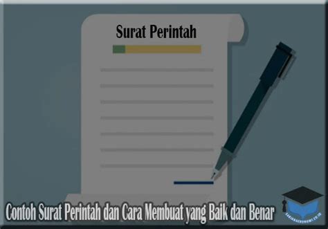 Contoh Surat Perintah