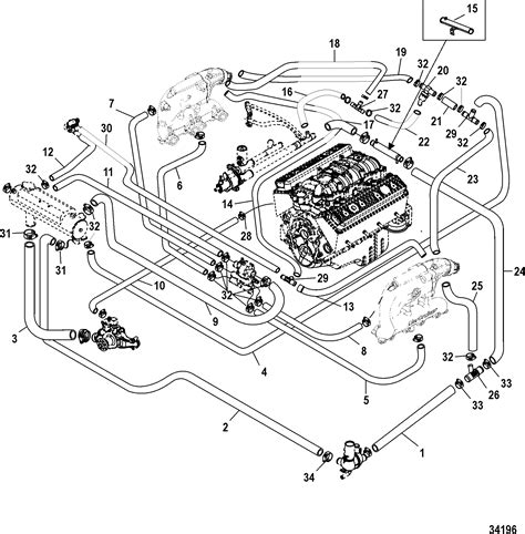 454 Mercruiser Engine Water Flow Diagram Mercruiser Diagram